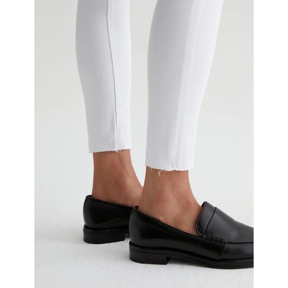 AG ADRIANO GOLDSCHMIED FARRAH SKINNY ANKLE JEANS--WHITE SIZE 24 - Picture 7 of 11